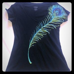 Black v neck cotton comfy shirt